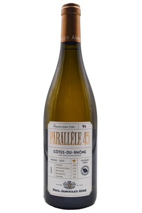 Bottle of Paul Jaboulet Aine Cotes-du-Rhone Blanc Parallele 45 2023-White Wine-Flatiron SF