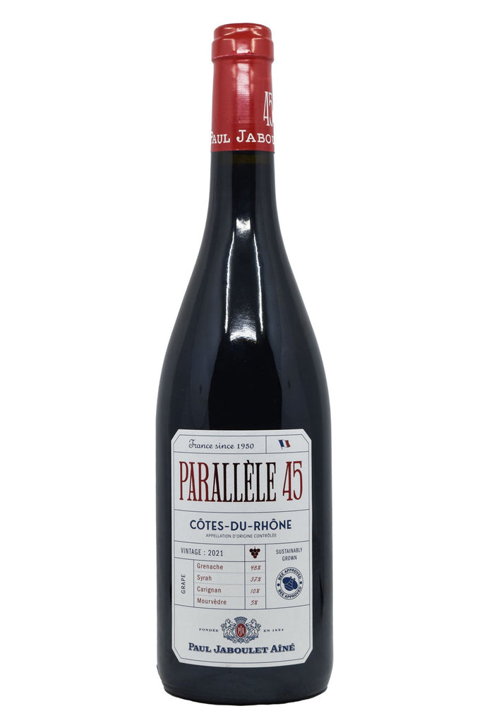 Bottle of Paul Jaboulet Aine Cotes-du-Rhone Parallele 45 2021-Red Wine-Flatiron SF