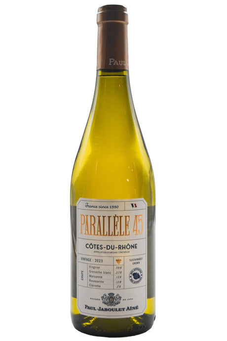 Bottle of Paul Jaboulet Aine Cotes du Rhone Parallele 45 Blanc 2023-White Wine-Flatiron SF