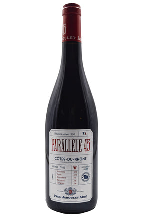 Bottle of Paul Jaboulet Aine Cotes-du-Rhone Rouge Parallele 45 2022-Red Wine-Flatiron SF