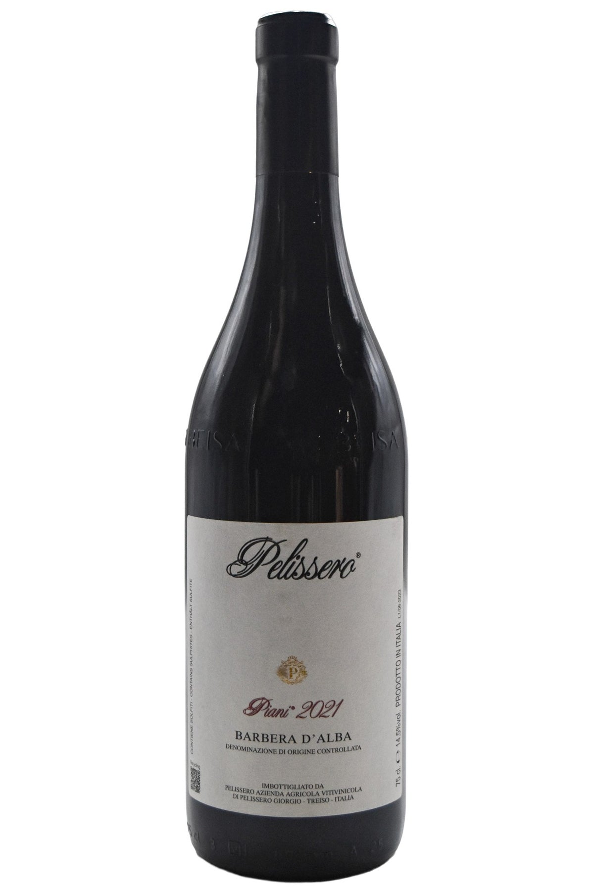 Bottle of Pelissero Barbera d'Alba Piani 2021-Red Wine-Flatiron SF
