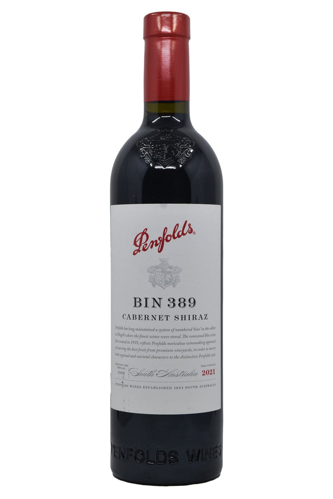 Bottle of Penfolds Cabernet Shiraz Bin 389 2021-Red Wine-Flatiron SF