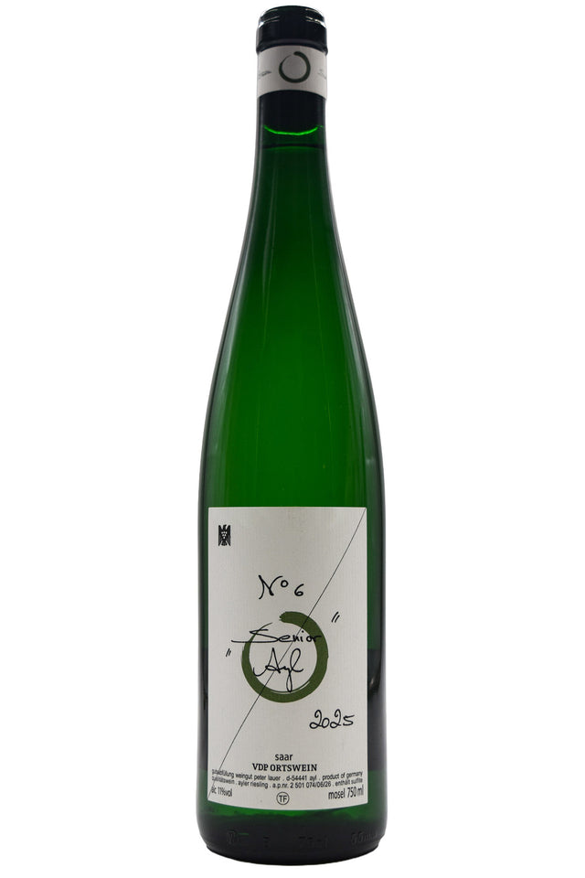Bottle of Peter Lauer Riesling Senior Ayler Fass 6 2025-White Wine-Flatiron SF