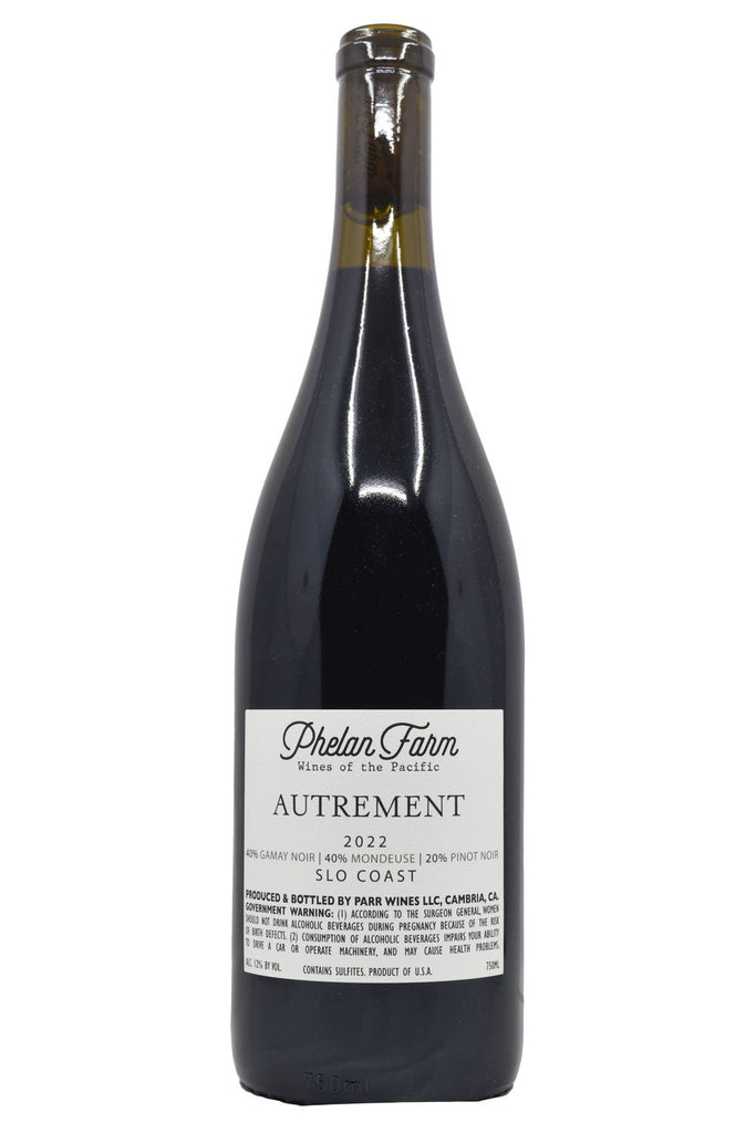 Bottle of Phelan Farm Autrement 2022-Red Wine-Flatiron SF
