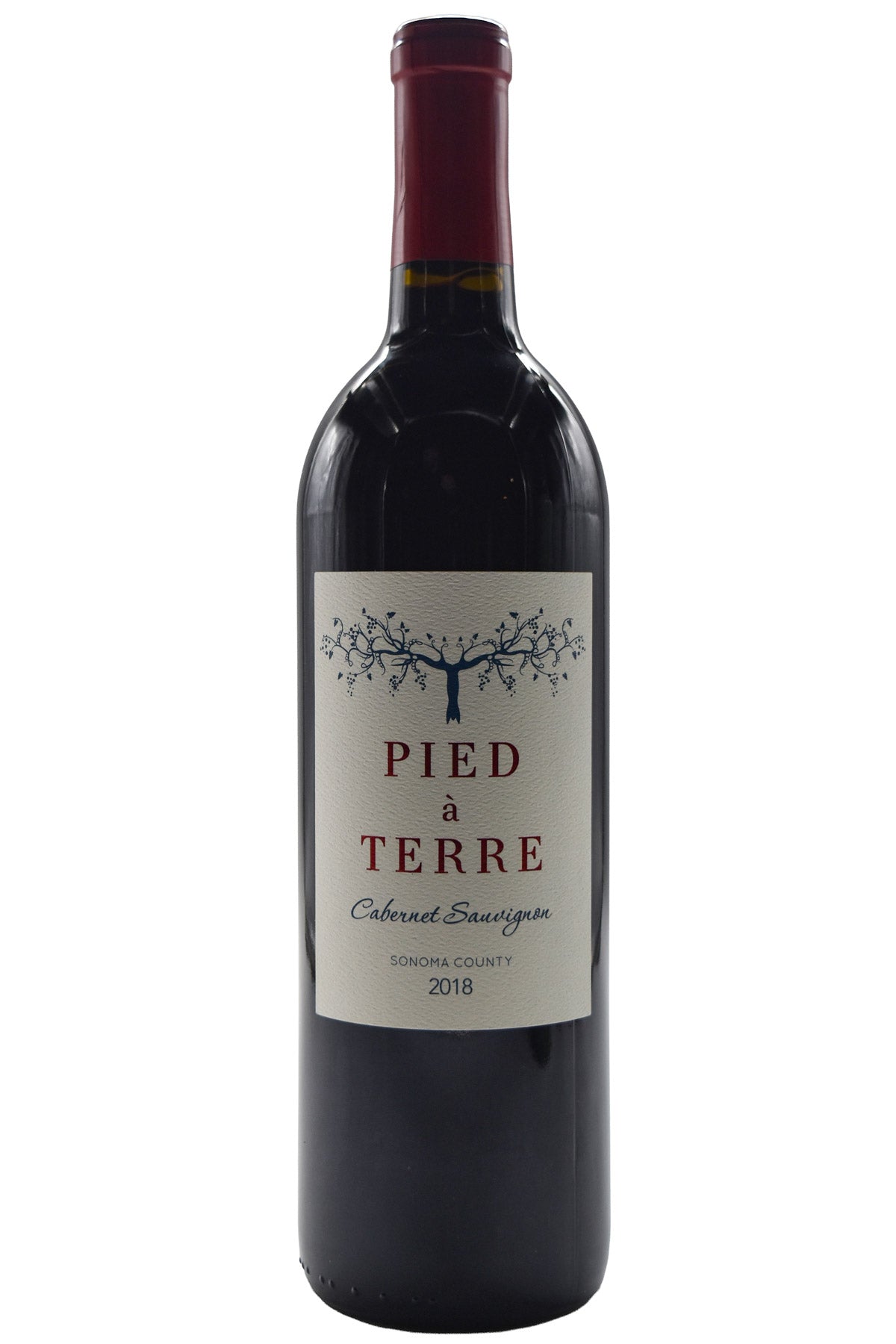 Bottle of Pied a Terre Sonoma County Cabernet Sauvignon 2018-Red Wine-Flatiron SF