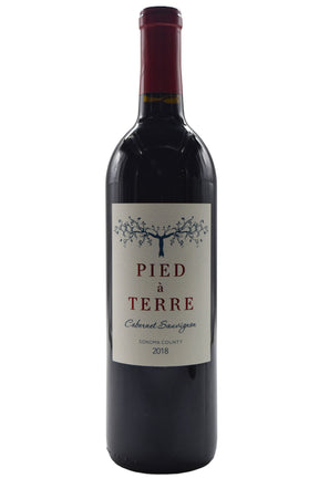 Bottle of Pied a Terre Sonoma County Cabernet Sauvignon 2018-Red Wine-Flatiron SF