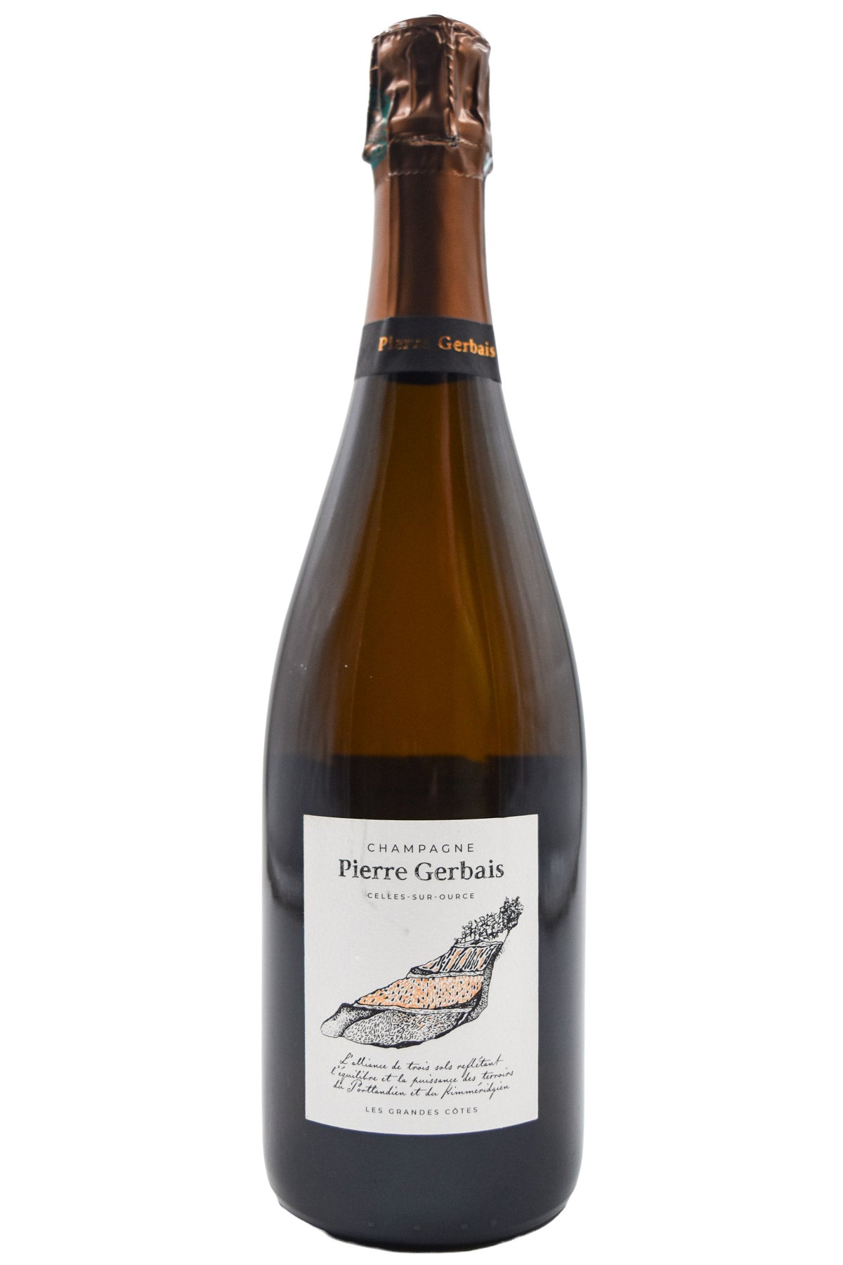 Bottle of Pierre Gerbais Champagne Extra Brut Les Grandes Cotes NV [Disg. '22] [NET]-Sparkling Wine-Flatiron SF