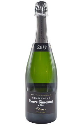 Bottle of Pierre Gimonnet Champagne Blanc de Blancs 1er Cru Brut Fleuron 2019-Sparkling Wine-Flatiron SF