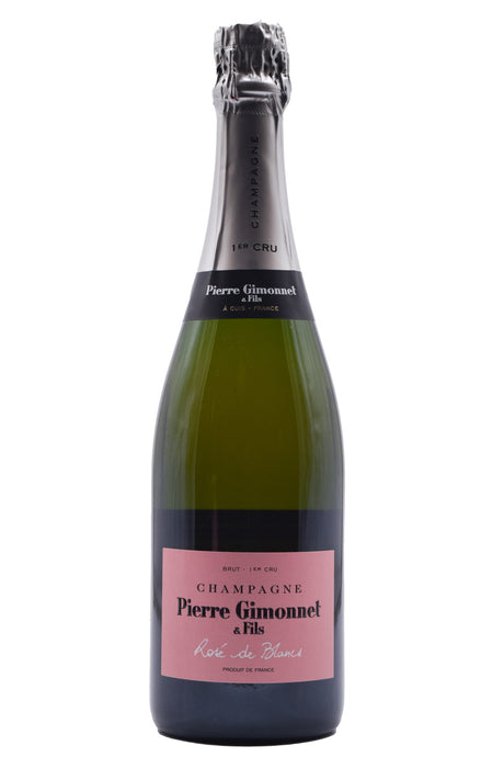 Bottle of Pierre Gimonnet Champagne Brut 1er Cru Rose de Blancs NV-Sparkling Wine-Flatiron SF
