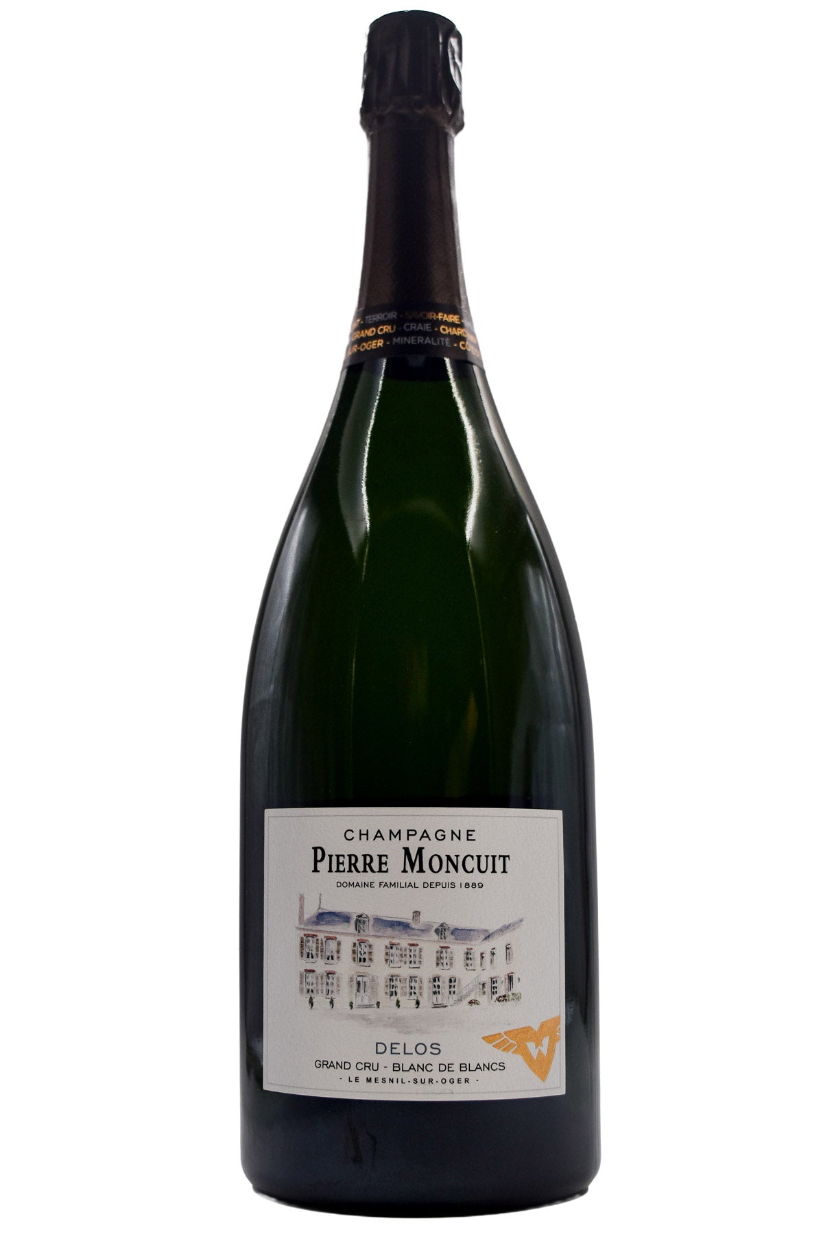 Bottle of Pierre Moncuit Champagne Grand Cru Blanc de Blancs Extra Brut Delos NV (1.5L)-Sparkling Wine-Flatiron SF
