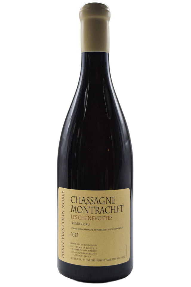Bottle of Pierre-Yves Colin-Morey Chassagne Montrachet 1er Cru Les Chenevottes 2023 [NET]-White Wine-Flatiron SF