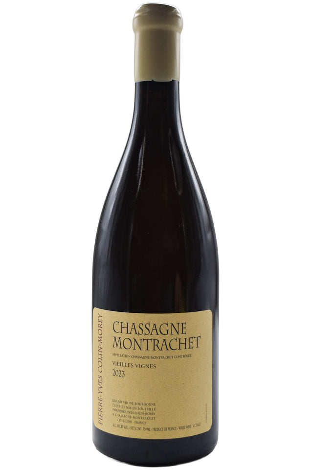 Bottle of Pierre-Yves Colin-Morey Chassagne Montrachet Vieilles Vignes 2023-White Wine-Flatiron SF