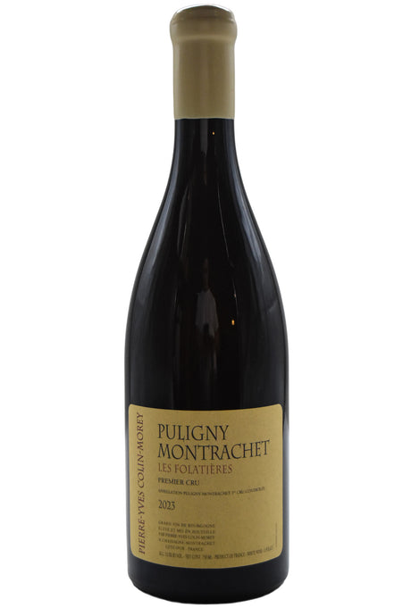 Bottle of Pierre-Yves Colin-Morey Puligny-Montrachet 1er Cru Les Folatieres 2023-White Wine-Flatiron SF