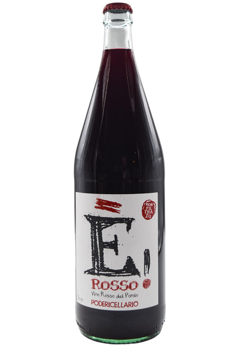 Bottle of Poderi Cellario Langhe Barbera E' Rosso NV (1L)-Red Wine-Flatiron SF