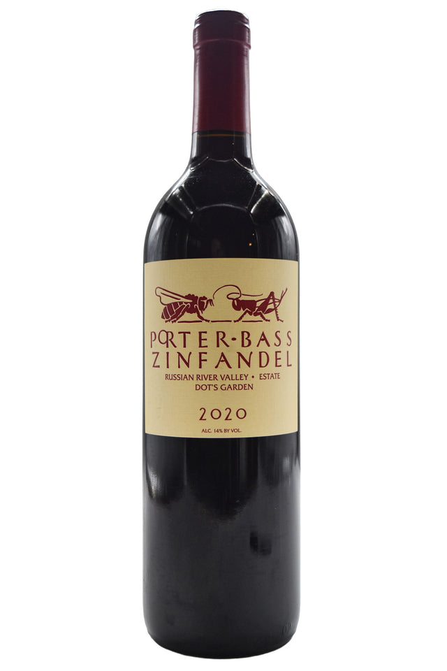 Bottle of Porter-Bass Russian River Valley Estate Zinfandel Dot's Garden 2020-Red Wine-Flatiron SF