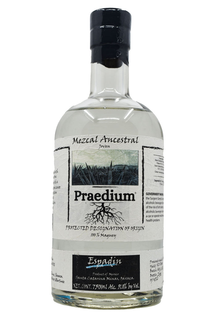 Bottle of Praedium Mezcal Ancestral Joven Espadin-Spirits-Flatiron SF
