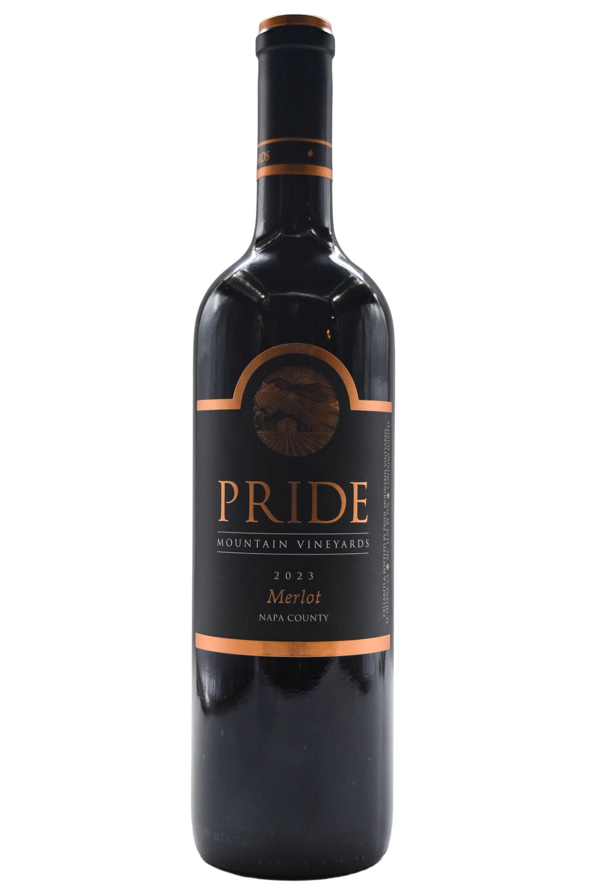 Bottle of Pride Mountain Vineyards Napa County Estate Merlot 2023-Red Wine-Flatiron SF