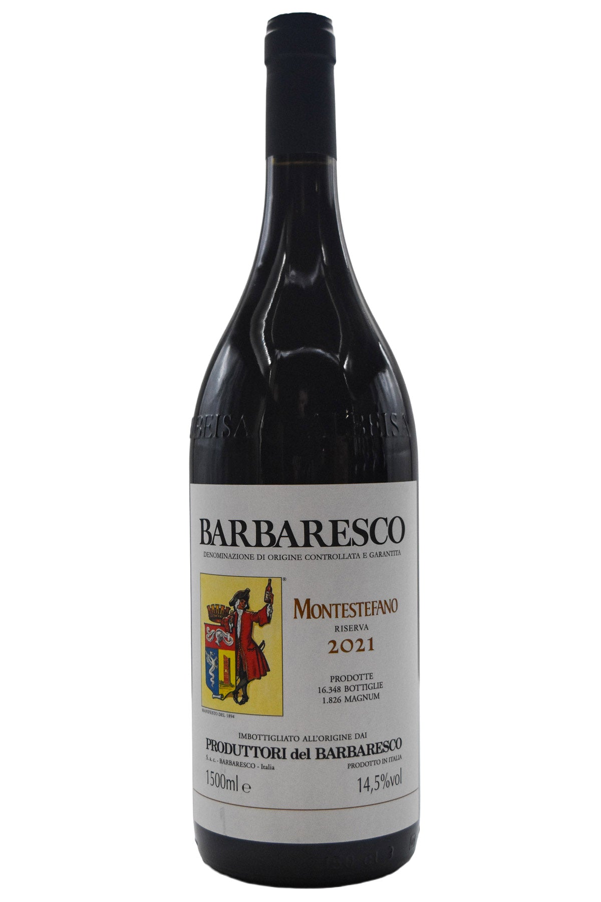 Bottle of Produttori del Barbaresco Barbaresco Riserva Montestefano 2021 (1.5L)-Red Wine-Flatiron SF