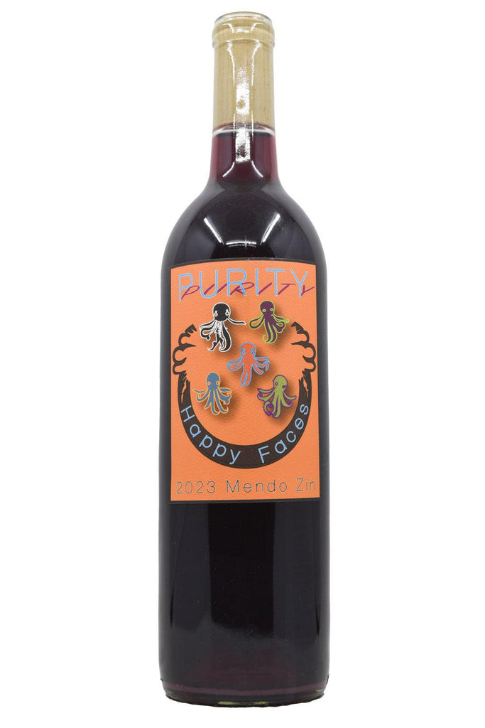 Bottle of Purity Wine Zinfandel Happy Faces 2023-Red Wine-Flatiron SF