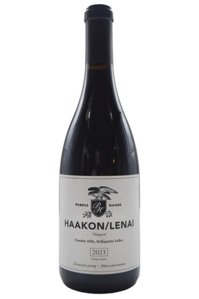 Bottle of Purple Hands Dundee Hills Pinot Noir Haakon/Lenai 2023-Red Wine-Flatiron SF