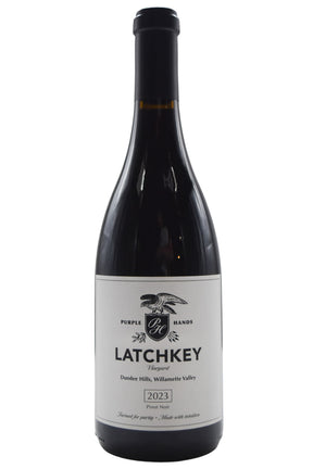 Bottle of Purple Hands Dundee Hills Pinot Noir Latchkey Vineyard 2023-Red Wine-Flatiron SF