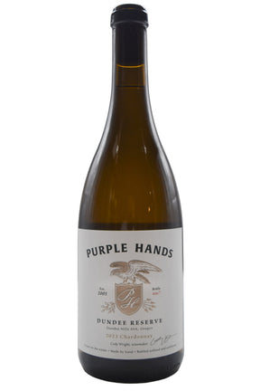 Bottle of Purple Hands Dundee Hills Reserve Chardonnay 2023-White Wine-Flatiron SF