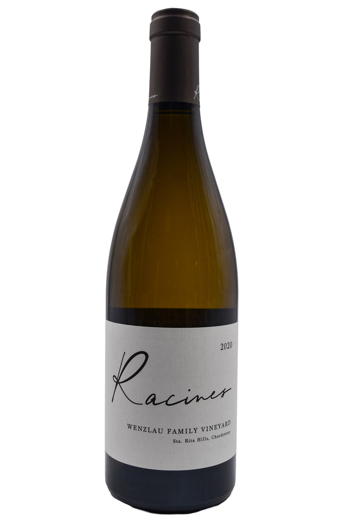 Bottle of Racines Sta. Rita Hills Chardonnay Wenzlau Vineyard 2020-White Wine-Flatiron SF