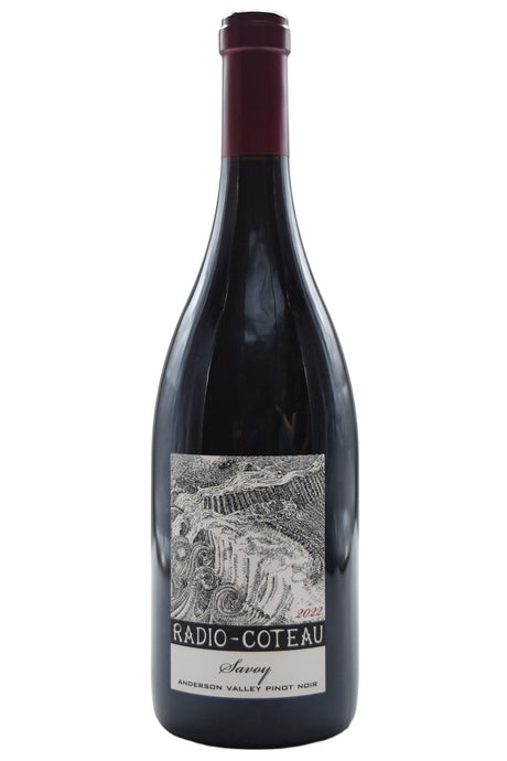 Bottle of Radio-Coteau Anderson Valley Pinot Noir Savoy Vineyard 2022-White Wine-Flatiron SF