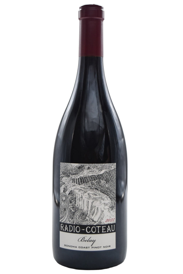 Bottle of Radio-Coteau Sonoma Coast Pinot Noir Belay 2022-Red Wine-Flatiron SF