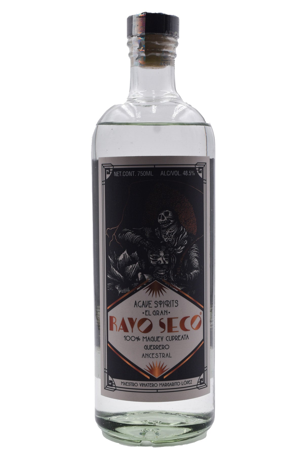 Bottle of Rayo Seco Margarito Lopez Guerrero Cupreata Mezcal-Spirits-Flatiron SF