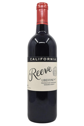 Bottle of Reeve Sonoma County Red Blend Libertine #7 NV-Red Wine-Flatiron SF