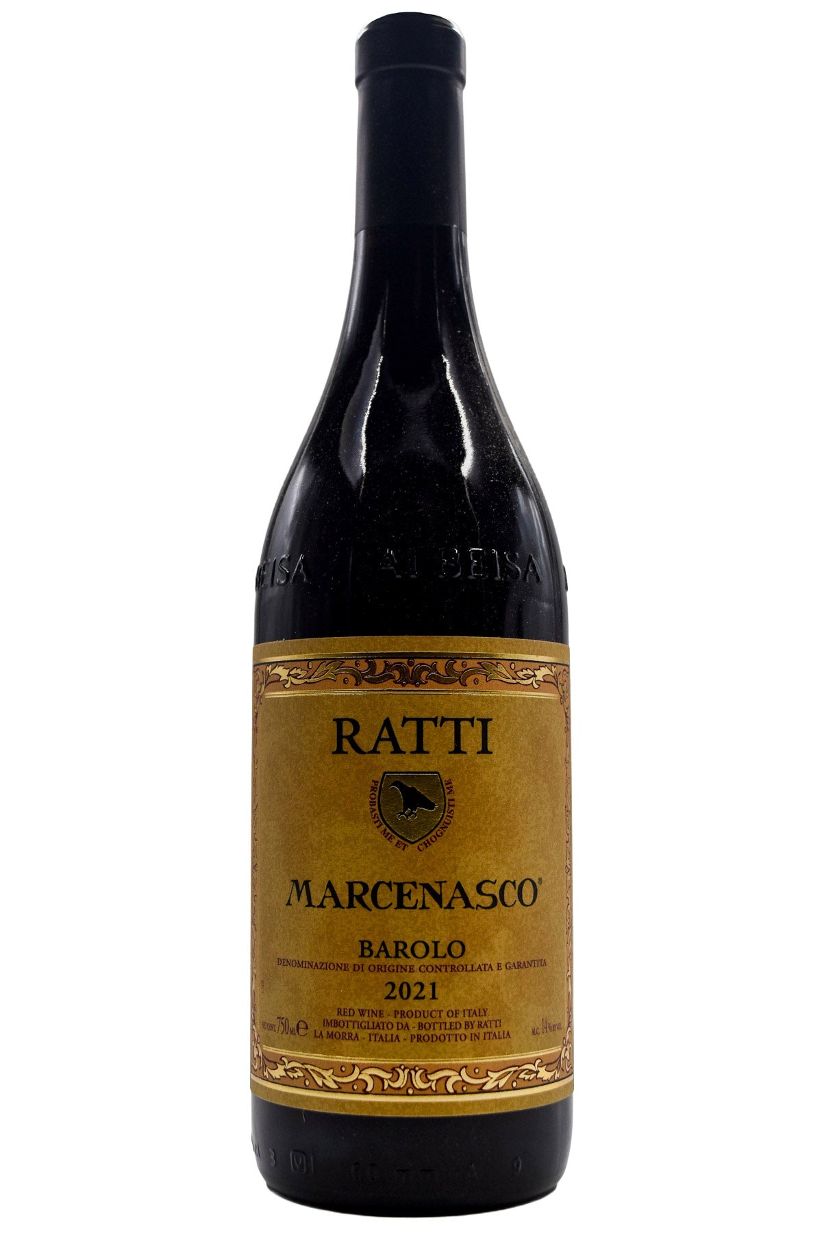 Bottle of Renato Ratti Barolo Marcenasco 2021-Red Wine-Flatiron SF