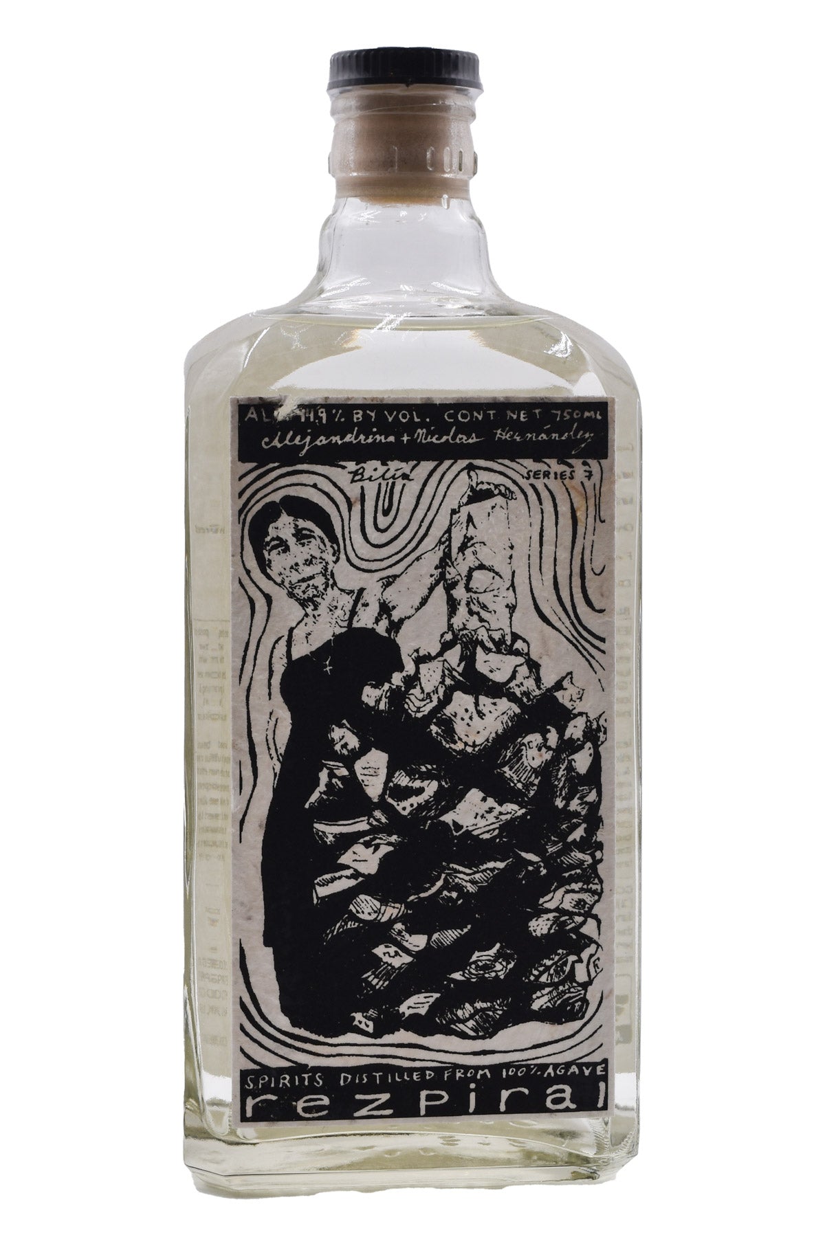 Bottle of Rezpiral Alejandrina Hernandez Bilia Mezcal-Spirits-Flatiron SF