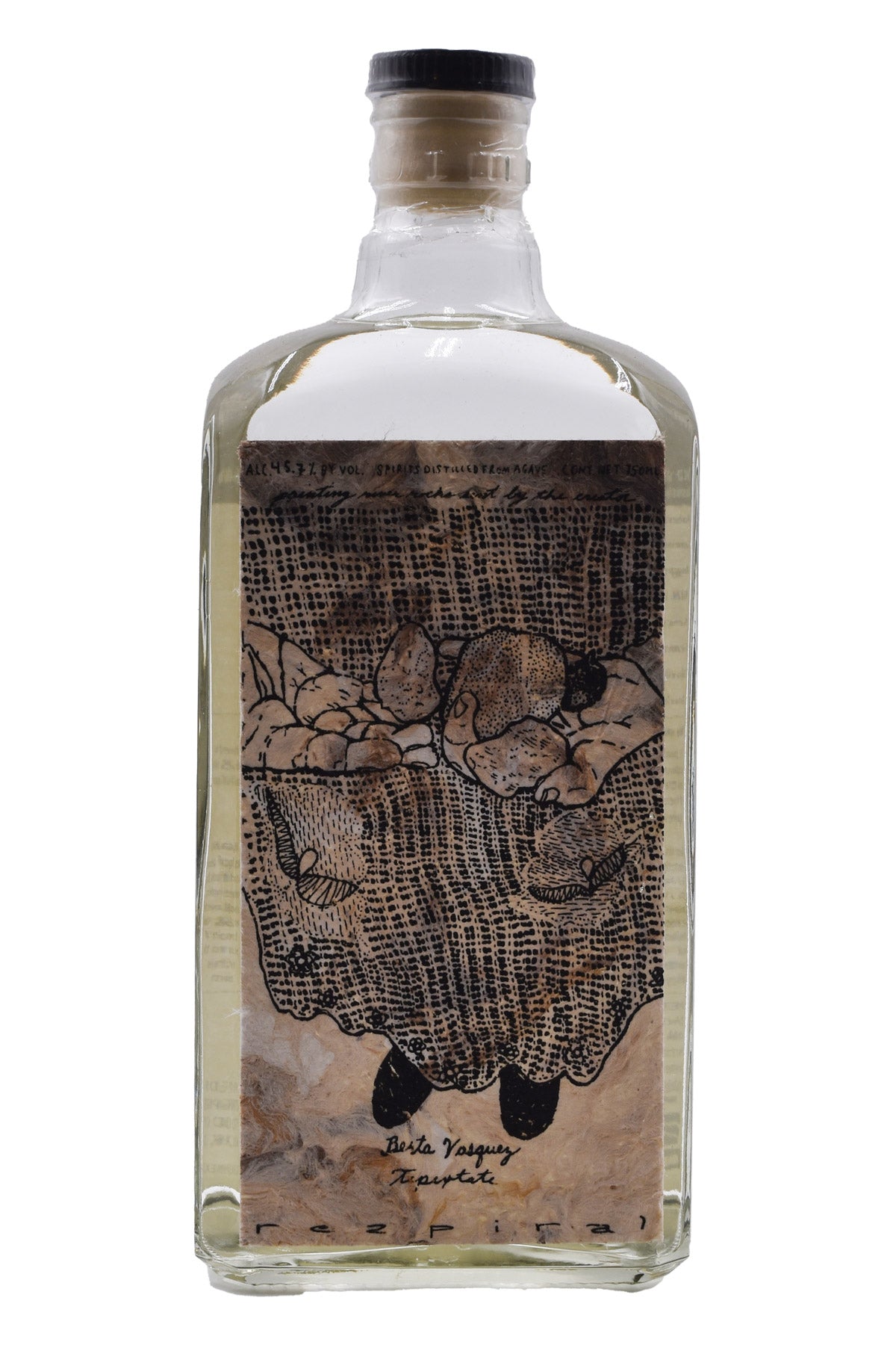 Bottle of Rezpiral Berta Vazquez Tepextate S8 Mezcal-Spirits-Flatiron SF