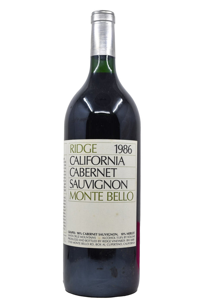 Bottle of Ridge Vineyards Cabernet Sauvignon Monte Bello 1986 (1.5L) (Bottle #1)-Red Wine-Flatiron SF