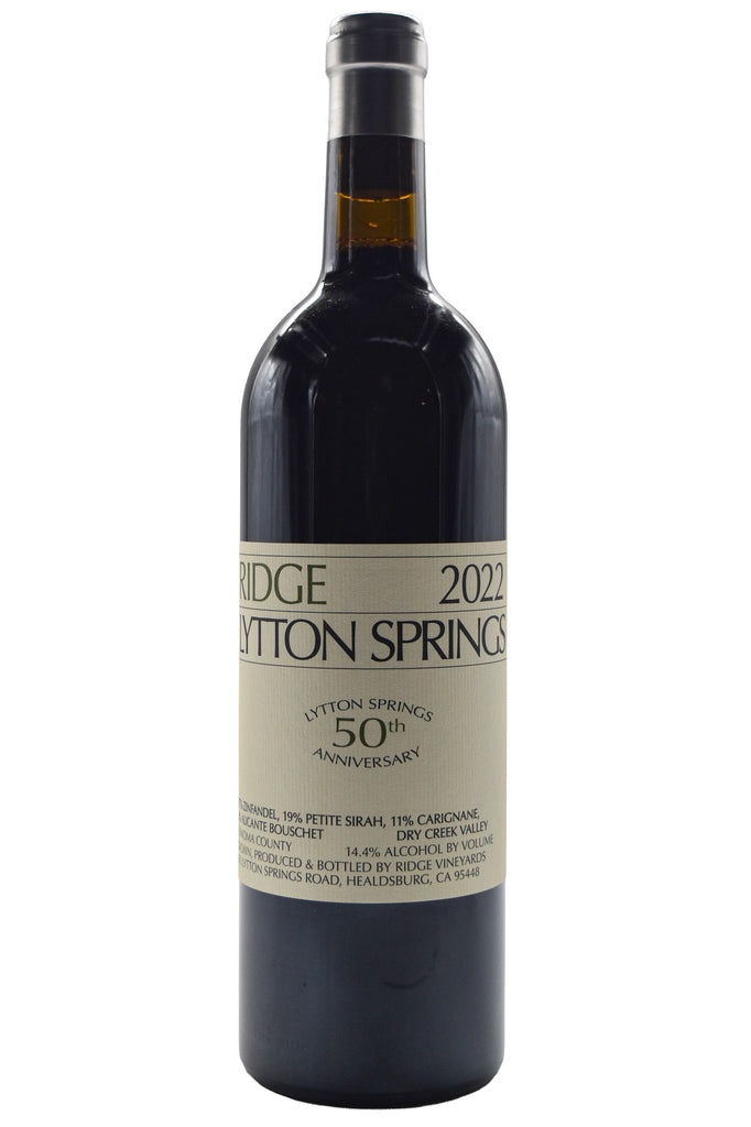 Bottle of Ridge Vineyards Dry Creek Valley Lytton Springs Red Blend 2022-Red Wine-Flatiron SF