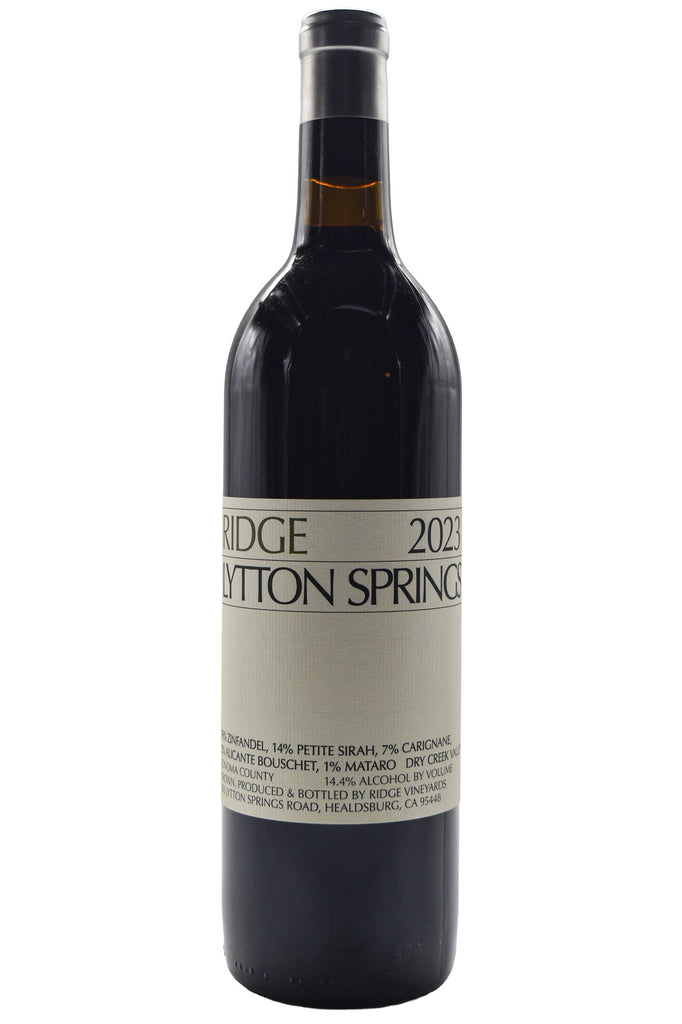 Bottle of Ridge Vineyards Dry Creek Valley Lytton Springs Red Blend 2023-Red Wine-Flatiron SF