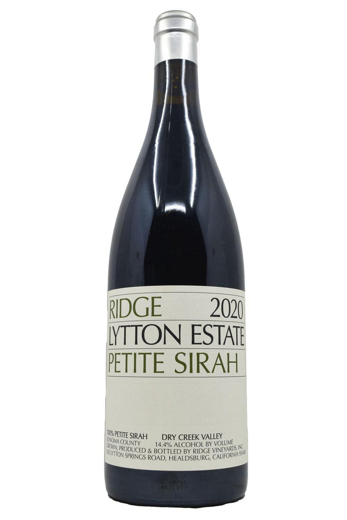 Bottle of Ridge Vineyards Lytton Estate Petite Sirah 2020-Red Wine-Flatiron SF