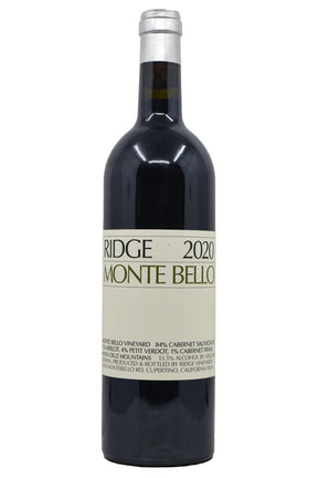 Bottle of Ridge Vineyards Monte Bello 2020-Red Wine-Flatiron SF