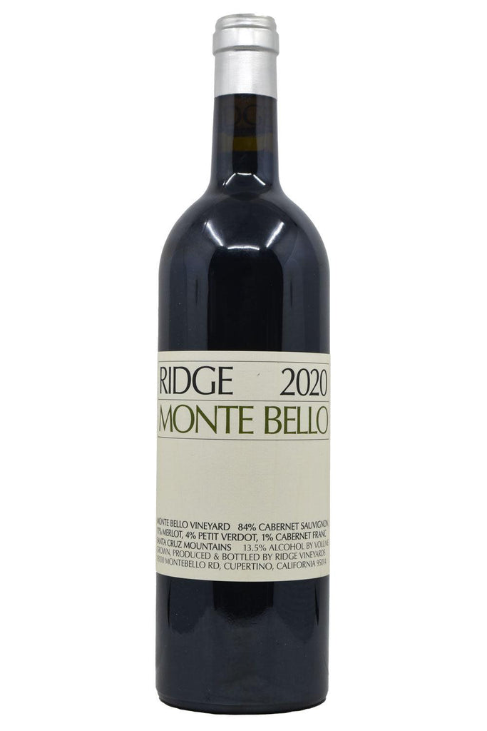Bottle of Ridge Vineyards Monte Bello 2020-Red Wine-Flatiron SF