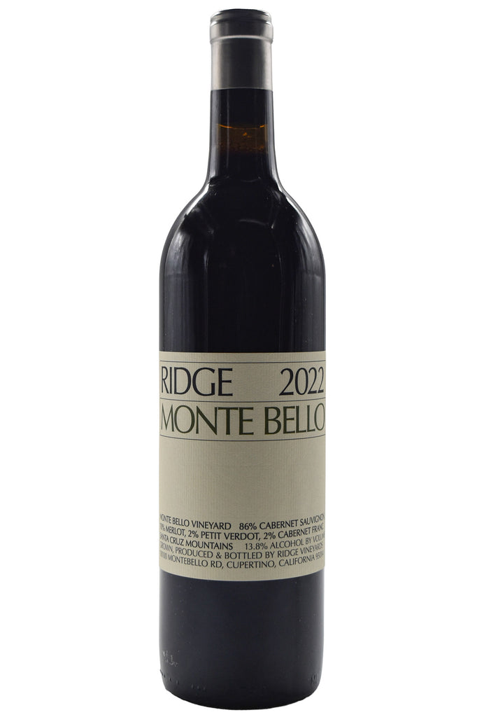 Bottle of Ridge Vineyards Monte Bello 2022 [NET]-Red Wine-Flatiron SF