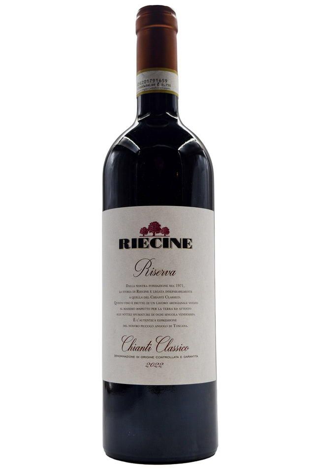 Bottle of Riecine Chianti Classico Riserva 2022-Red Wine-Flatiron SF