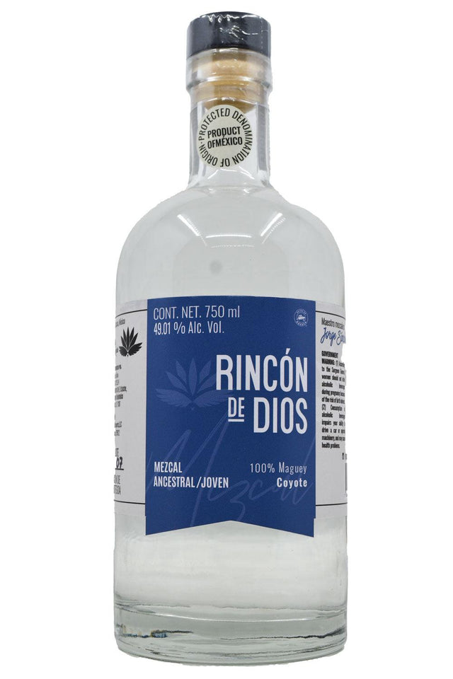 Bottle of Rincon de Dios Mezcal Ancestral Joven Coyote-Spirits-Flatiron SF