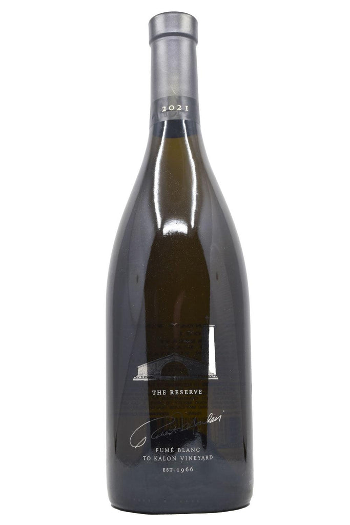Bottle of Robert Mondavi Fume Blanc To Kalon Vineyard Reserve 2021-White Wine-Flatiron SF