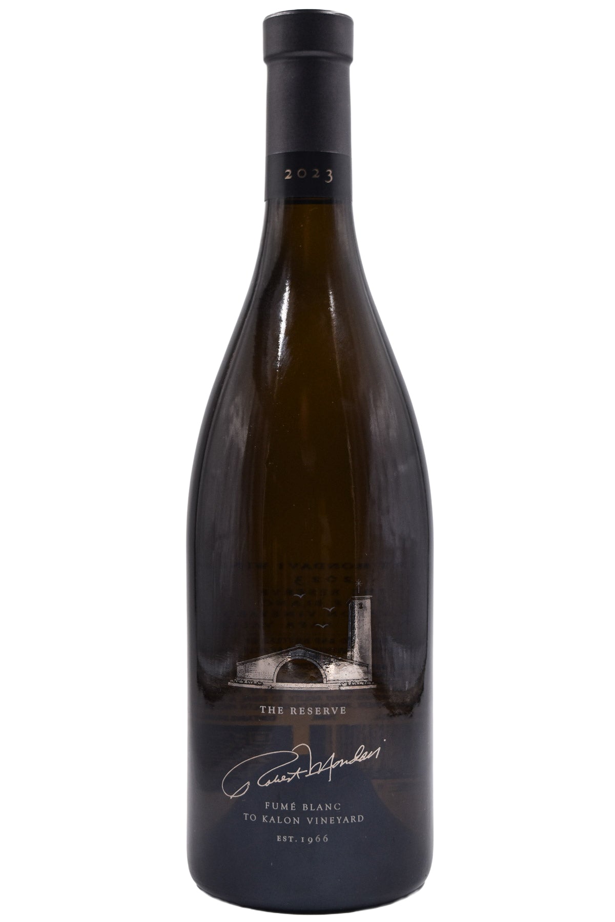 Bottle of Robert Mondavi Fume Blanc To Kalon Vineyard Reserve 2023-White Wine-Flatiron SF