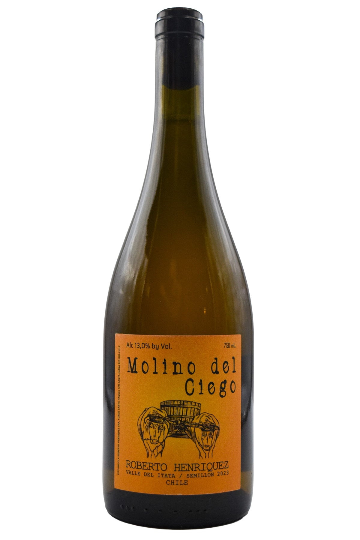 Bottle of Roberto Henriquez Molino del Ciego 2023-Orange Wine-Flatiron SF