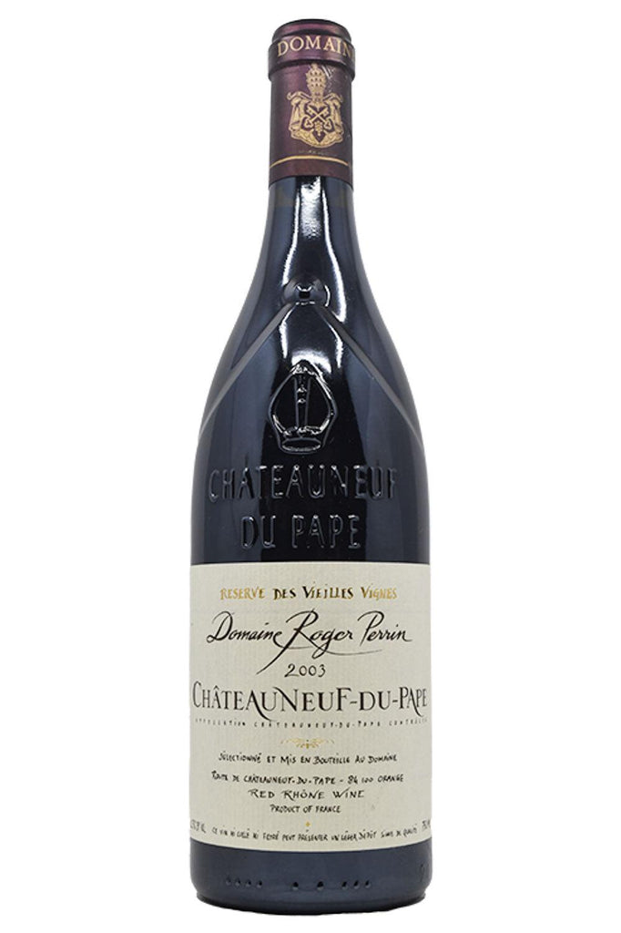 Bottle of Roger Perrin Chateauneuf-du-Pape Reserve des Vieilles Vignes 2003-Red Wine-Flatiron SF