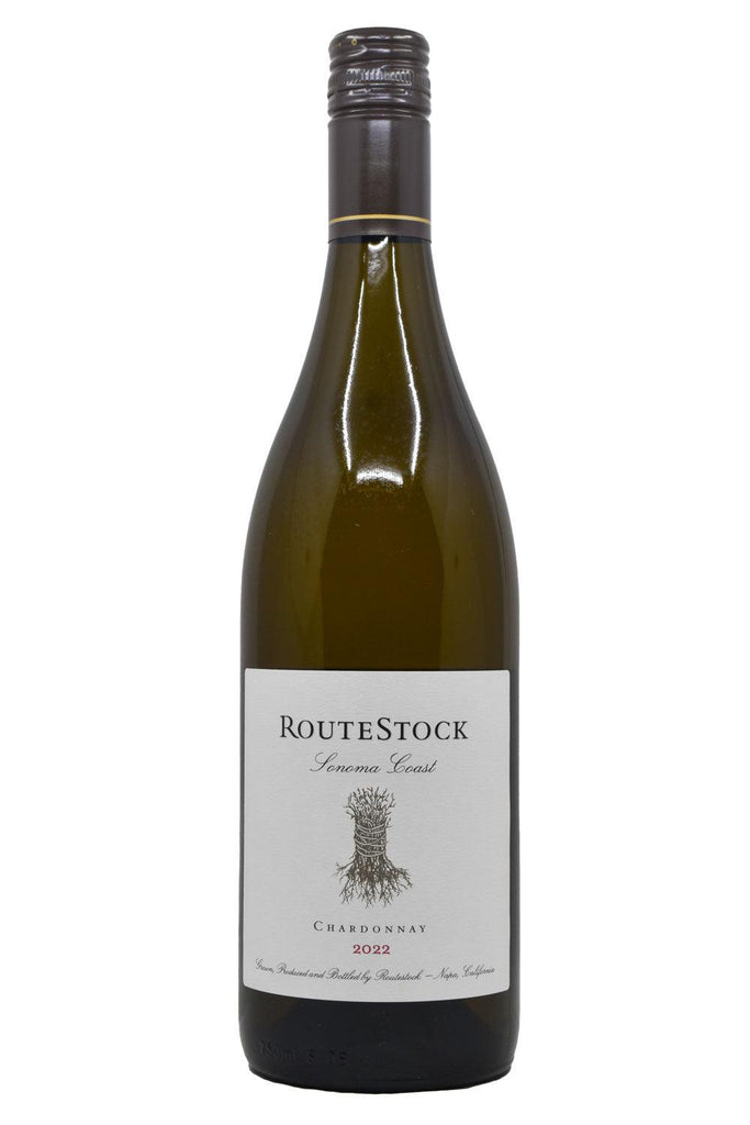 Bottle of RouteStock Sonoma Coast Chardonnay 2022-White Wine-Flatiron SF