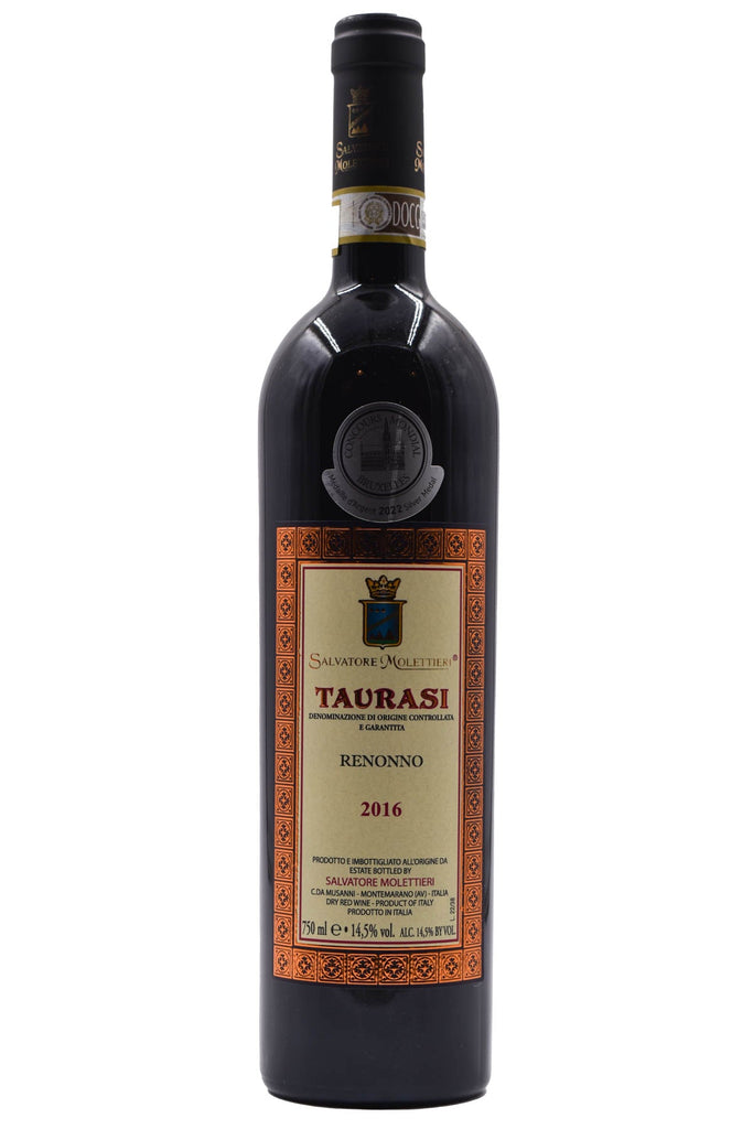 Bottle of Salvatore Molettieri Taurasi Renonno 2016-Red Wine-Flatiron SF