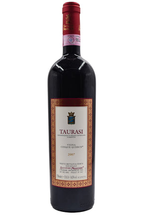 Bottle of Salvatore Molettieri Taurasi Vigna Cinque Querce 2007-Red Wine-Flatiron SF